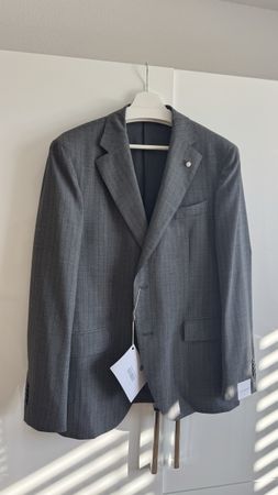Luigi Bianchi Mantova Blazer Loro Piana Wolle Grösse 52 neu 