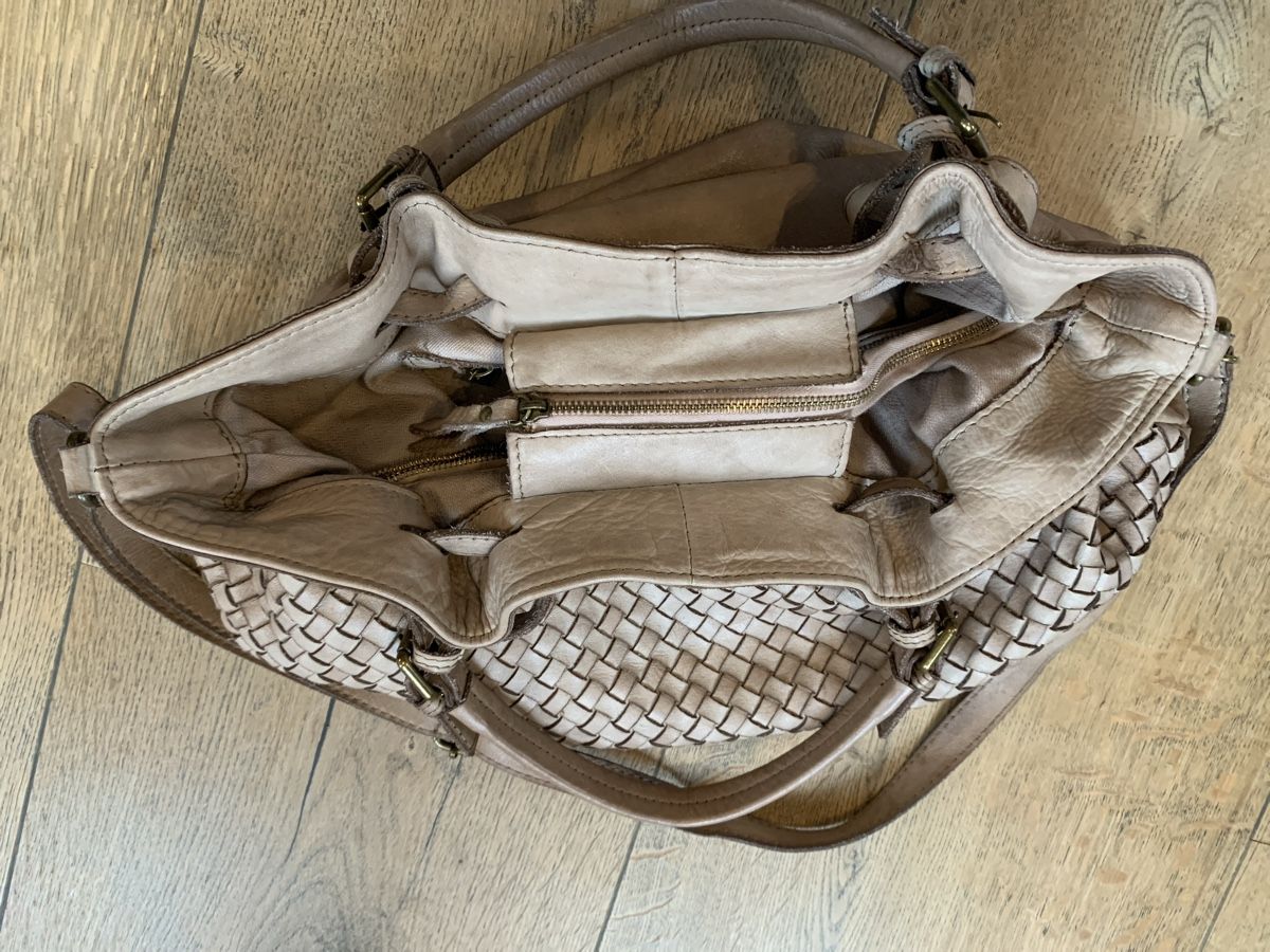 Borse da donna: Ledertasche, taupe – Usato da Thierachern venduto da reten 3