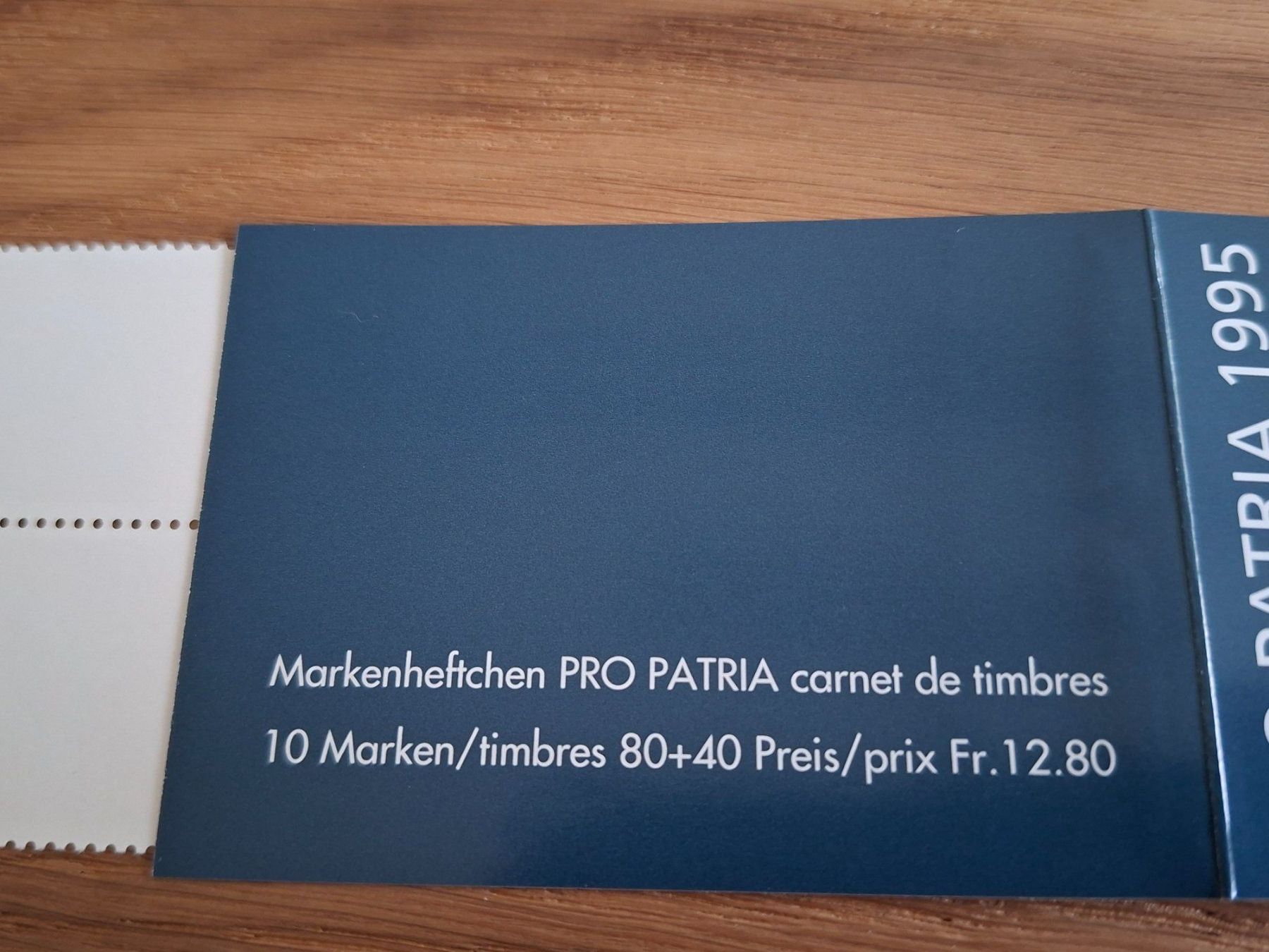 Tutti i francobolli: Markenheftchen: Pro Patria 1995 – Nuovo (secondo la descrizione) da Hinterkappelen venduto da 1399 4