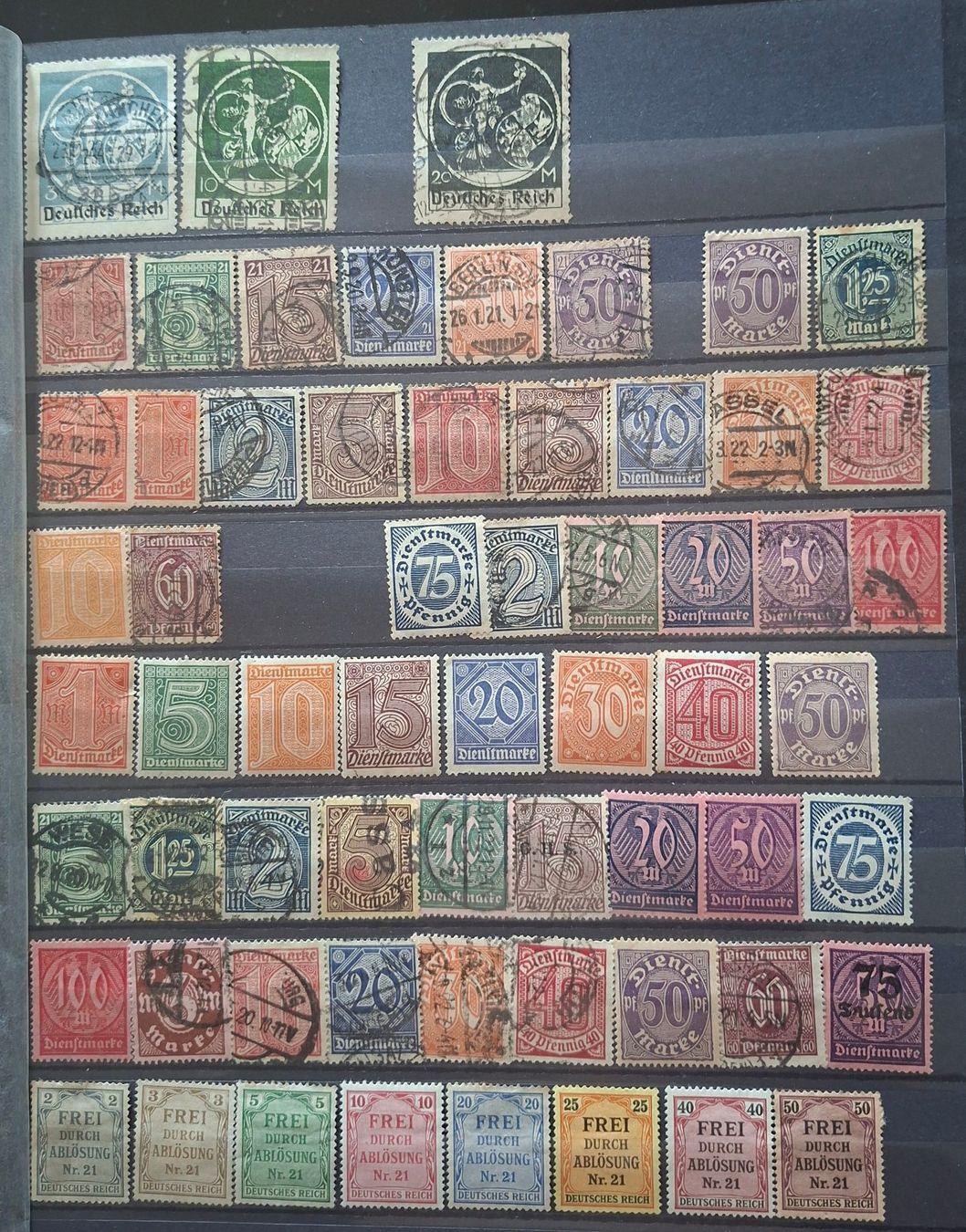 Alle Briefmarken: Briefmarken Deutsches Reich – Gebraucht aus Dotzigen von ser_8hp9