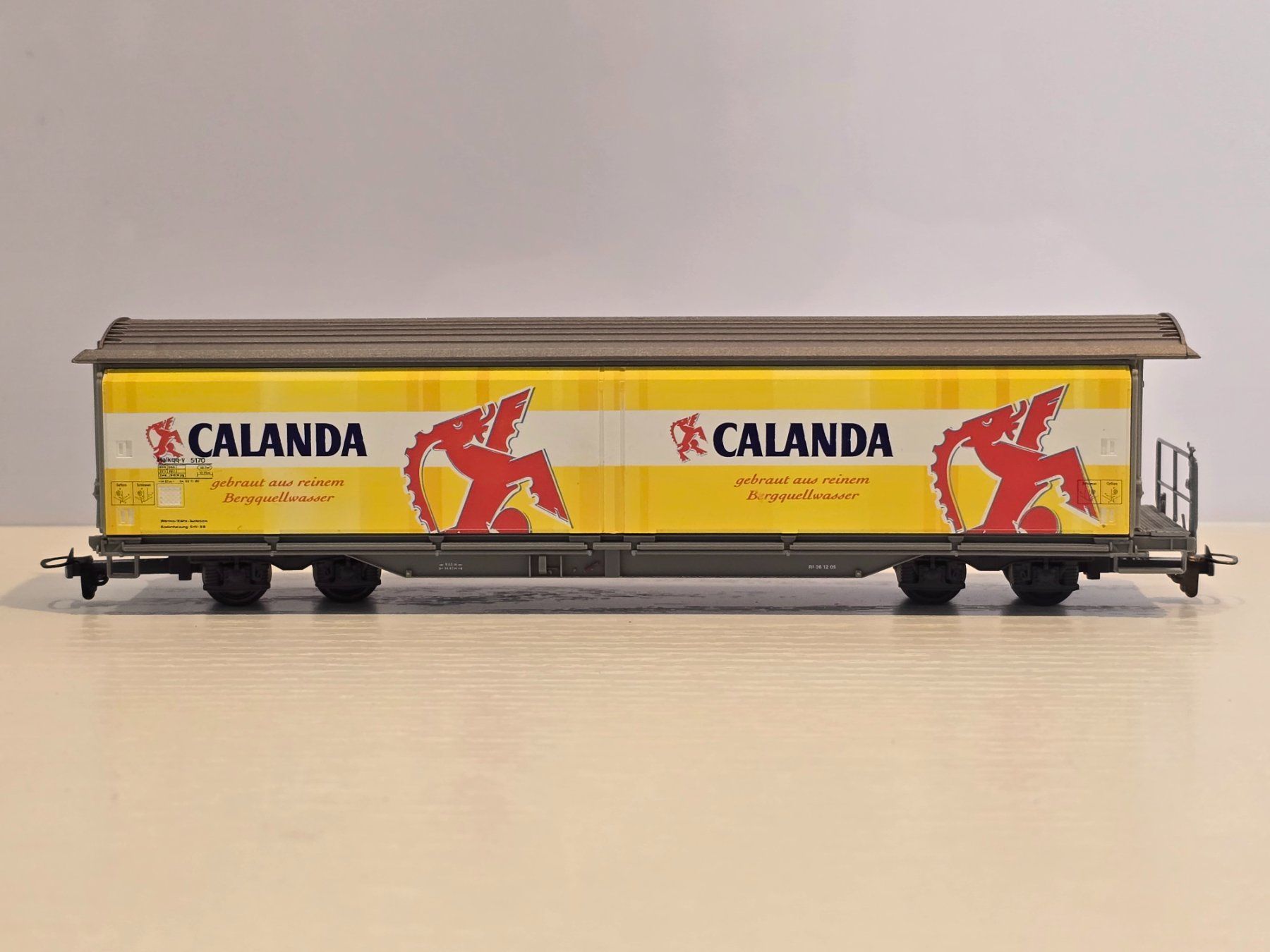 Bemo Modellini di ferrovie: Bemo, 2288140, RhB, Schiebewandwagen, Calanda Bräu, Neu – Nuovo e nell'imballaggio originale da Kloten venduto da Nicola2 4