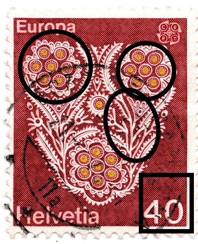 Tutti i francobolli: 015b CH 1976 Europa/Spost. colore – Usato da Breganzona venduto da dede46