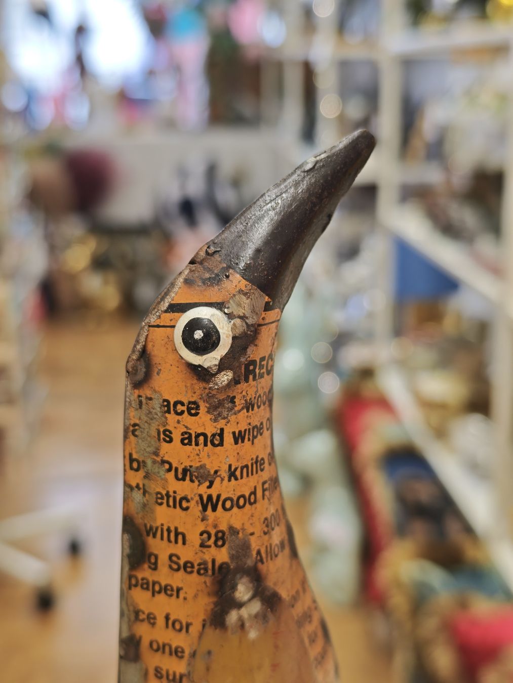 Statuette: Vogel aus Metall "Schrott Look" – Nuovo e nell'imballaggio originale da Schaffhausen venduto da AtelierPudesco 6
