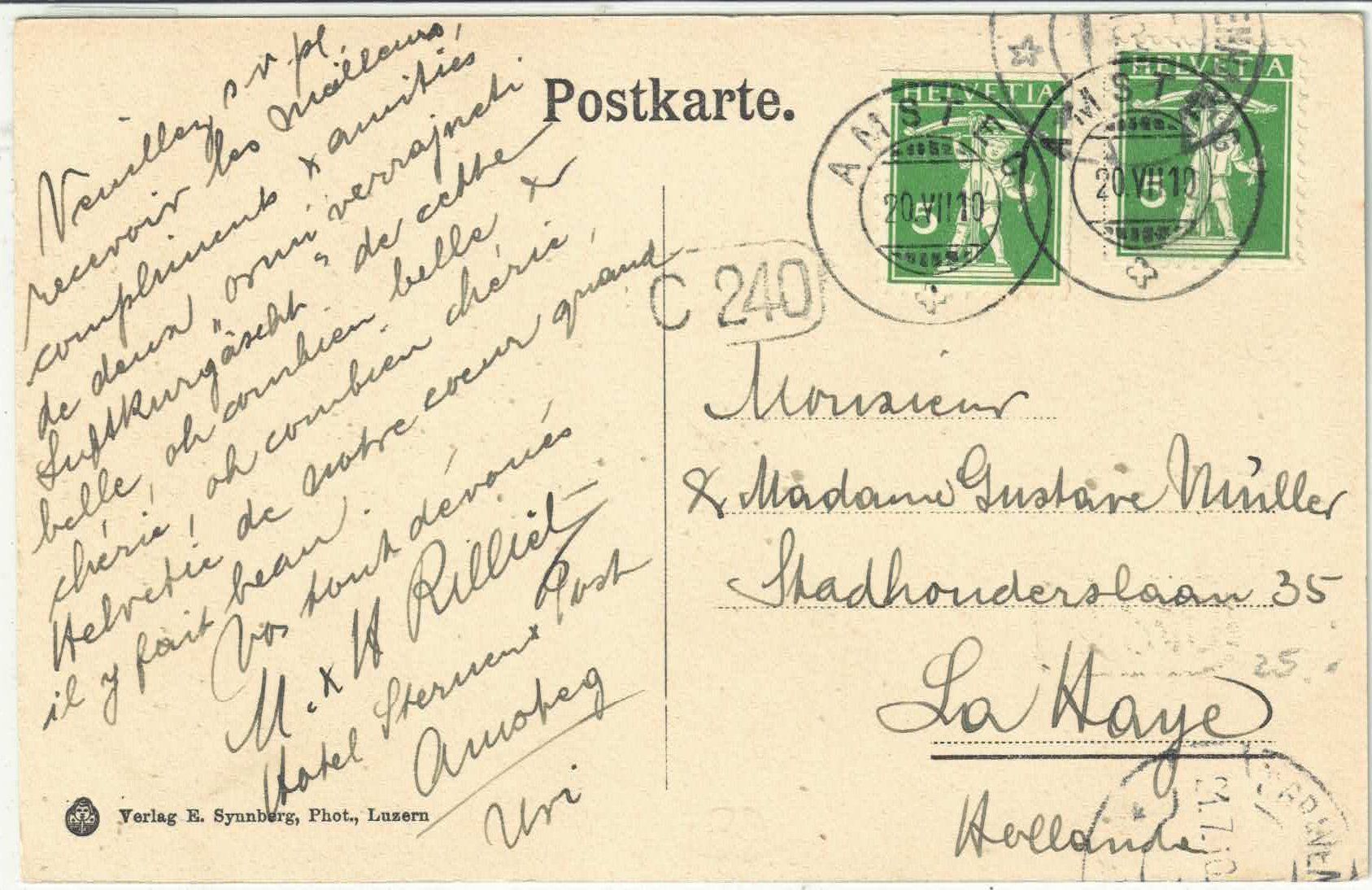 Cartoline postali: Amsteg - Dorfansicht – Usato da Ettingen venduto da Kartenplanet 1
