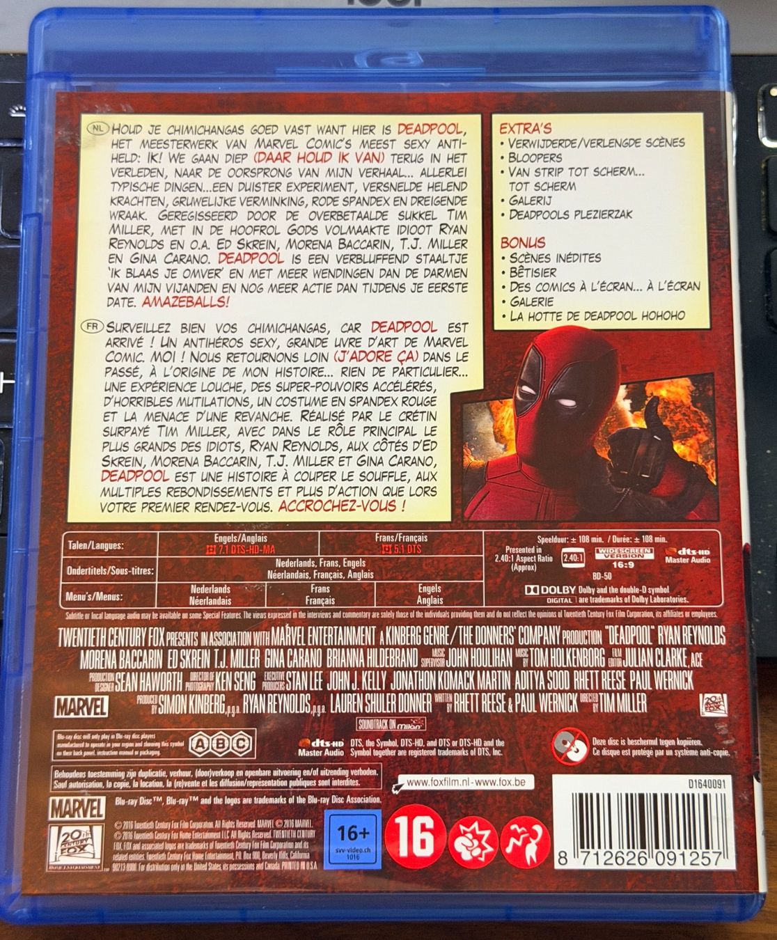 Tous les DVDs: Deadpool (2016) - Blu-ray – D'occasion à Semsales par __Florian__ 2