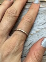 Rustikaler Silberring 925 mit Muster