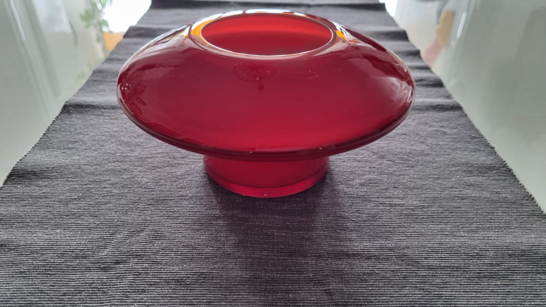 Murano Vasen & Gefässe: MURANO GLASVASE 70ER JAHRE ROT – Gebraucht aus Locarno von ICARO8