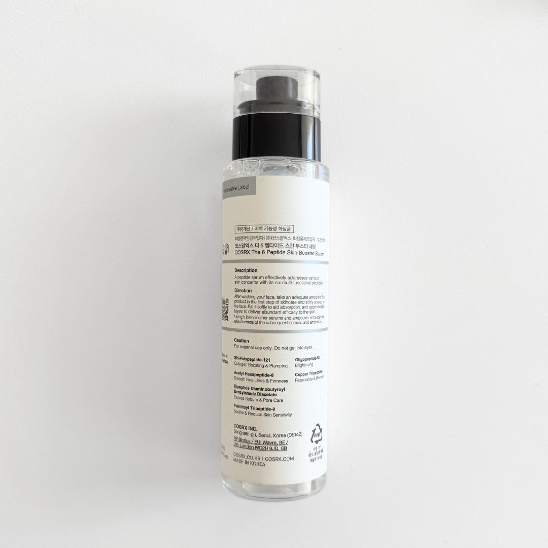 Cosrx Cura del viso: COSRX 6 Peptide Skin Booster Serum – Nuovo (secondo la descrizione) da Vevey venduto da secondlifevevey 1
