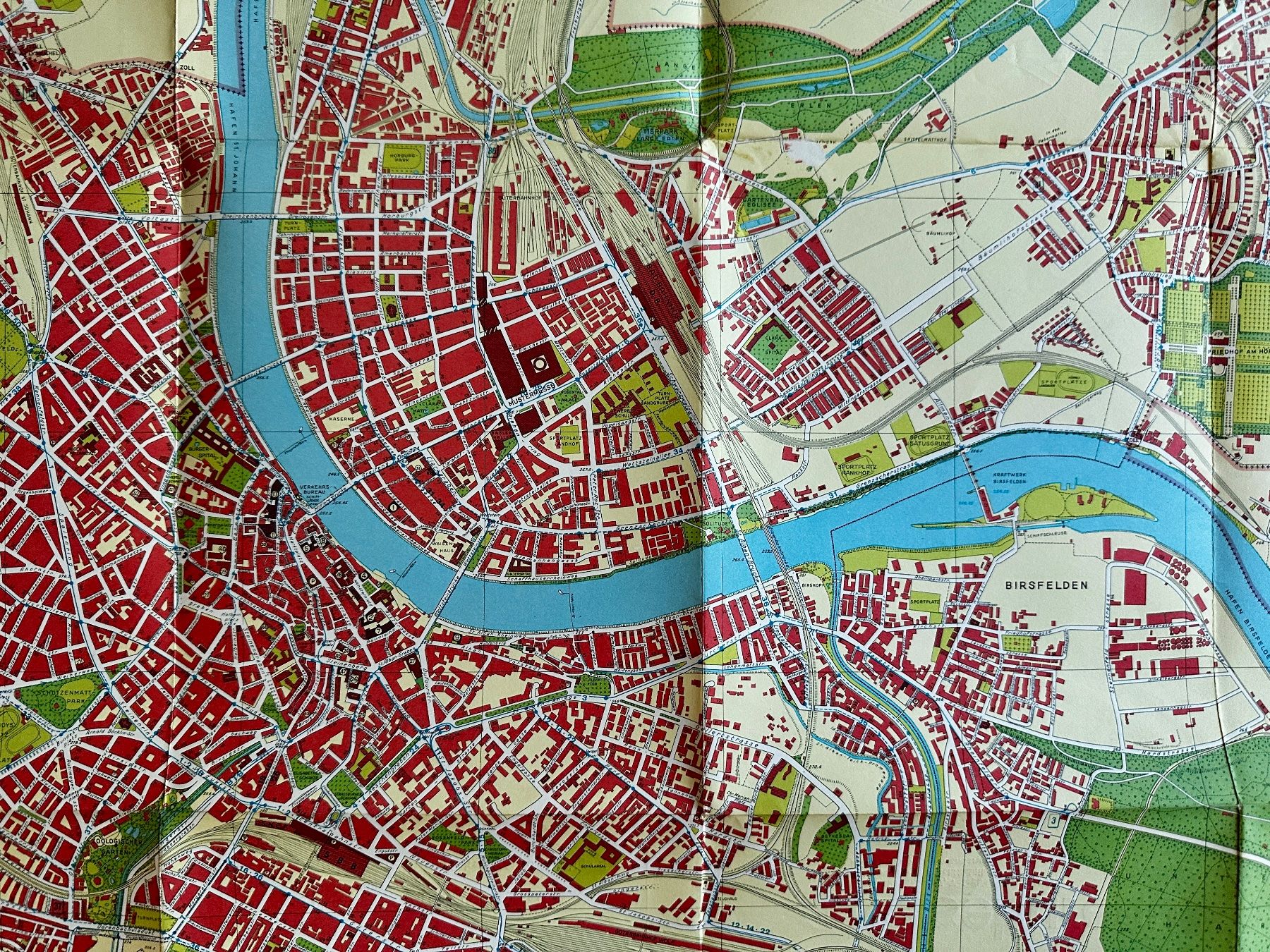 Cartine & Atlanti: Stadtplan Basel und Umgebung 1961 – Usato da Zürich venduto da allp 4