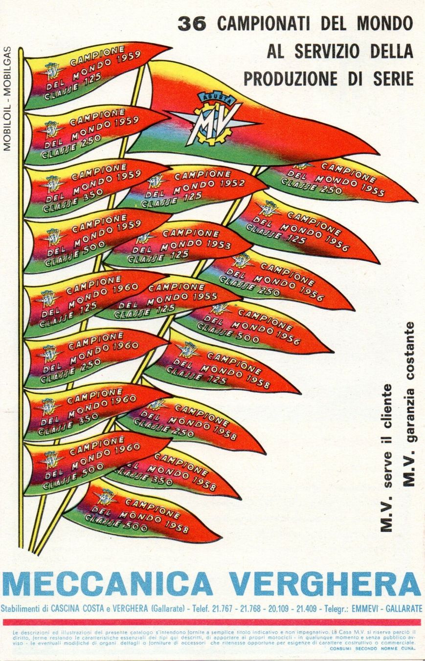 MV Agusta Route: MV Agusta Checca / Liberty 1962 - Originalprospekt – D'occasion à Malans GR par Chueche427 3