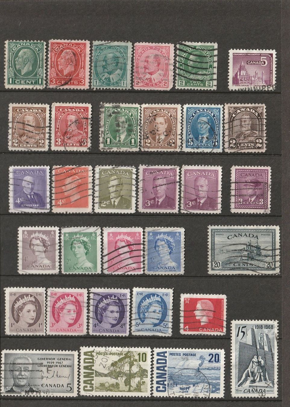 Tutti i francobolli: 43 alte Briefmarken - Kanada – Usato da Basel venduto da chrisKB