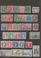 43 alte Briefmarken - Kanada