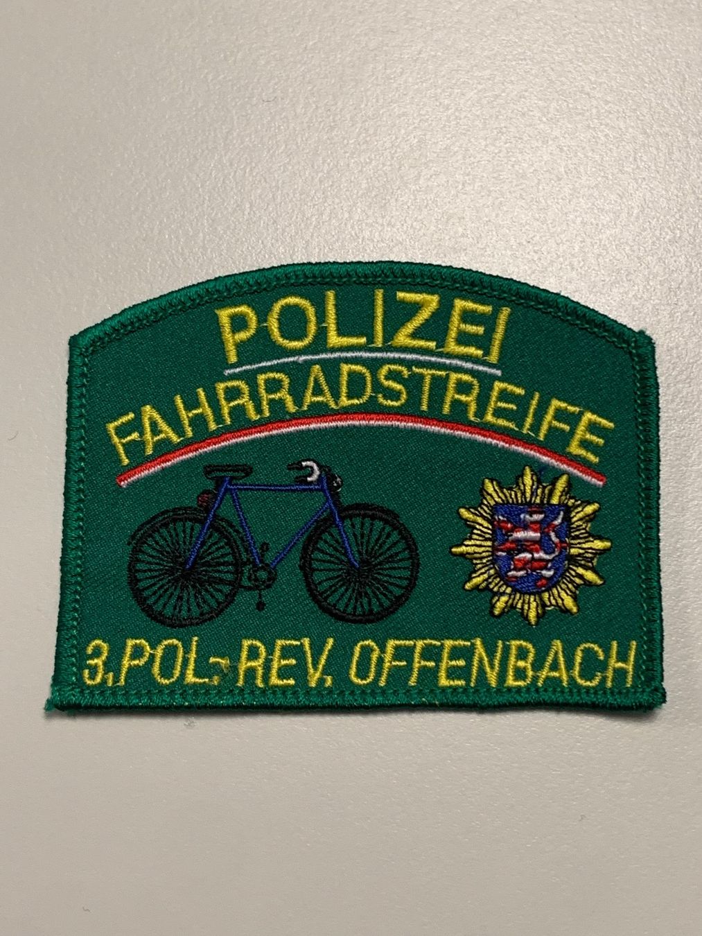 Toppe: Patch Polizei FAHRRADSTREIFE OFFENBACH – Usato da Basel venduto da fasnachtsoutlet1965