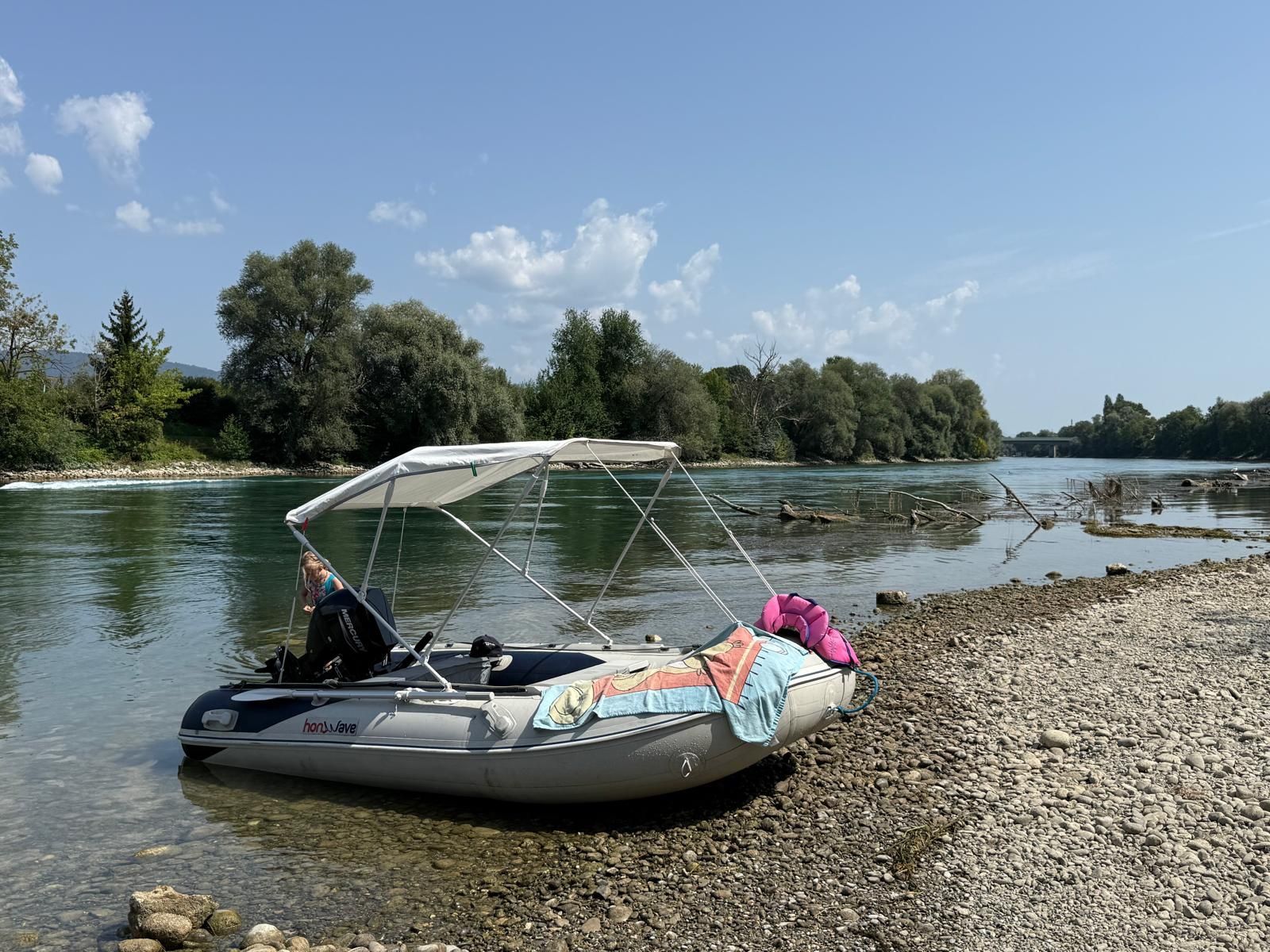 Mercury Barche: Schlauchboot Honwave mit Sonnendach und Motor – Usato da Halten venduto da FaRo_84