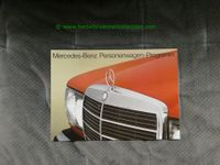Mercedes-Benz Modellprogramm 1976/04 Prospekt deutsch