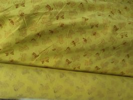 Top Italienische Baumwolle 1.50x1.5m Farfalle giallo ananas