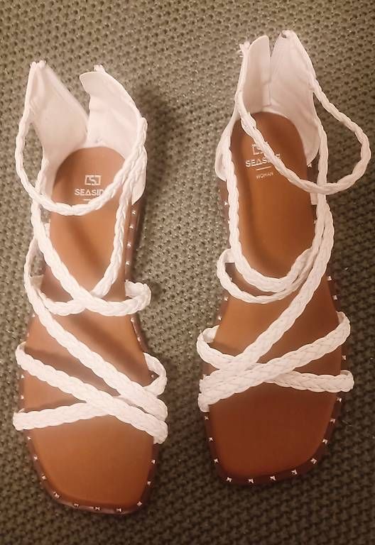Damenschuhe: Damen-Sandalen Seaside, weiß, Größe 38 – Gebraucht aus Bern von sv-trade 3