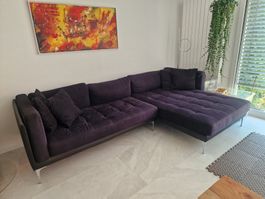 Ecksofa Agueada IV Kunstleder / Webstoff