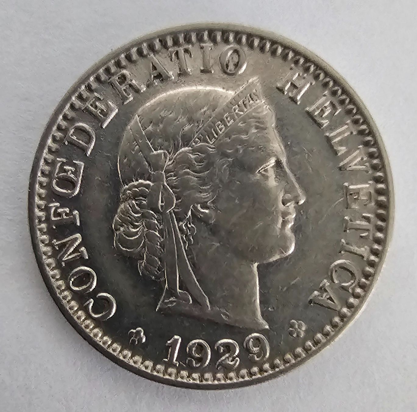 Tutti le monete: 37 Pièces 20 CTS 1929 – Usato da Cortaillod venduto da Titus130