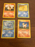 Pokémon Base Set 1999 – 4 Karten Deutsch Vintage