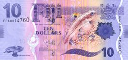 Fiji 10 Dollar 2013 P-116a UNC