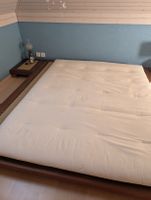 Japanisches Futonbett 160cm Breite, Kirsch Vollholz