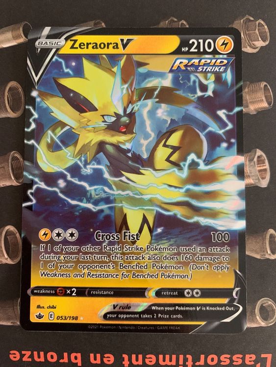 Zeraora V 53/159 - Myboost X Épée Et Bouclier 12.5 Zénith Suprême - Coffret De 10 Cartes Pokémon Françaises