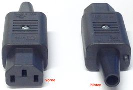 Heissgeräte-Netzsteckverbinder 764serie gerade 16A Stecker