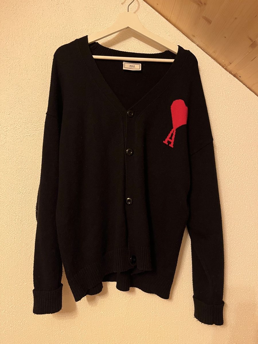 Pullover & Sweatshirts: Ami Paris Strickjacke, schwarz – Gebraucht aus Herisau von ann_8lgy