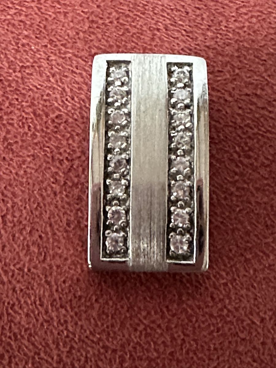 Ciondoli: 925 Silberanhänger 2 cm mit Strass – Usato da Herbriggen venduto da Sehrazade 3
