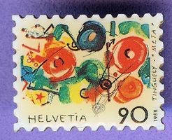 PTT  HELVETIA  90 Rappen  Tinguely