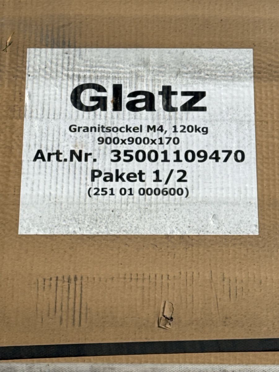 Glatz Sonstiges: Glatz Granitsockel – Neu und originalverpackt aus Bussnang von IfeAS4