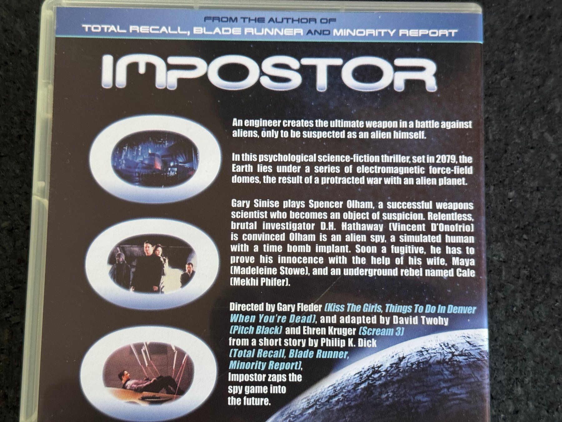 Tutti i DVDs: Impostor spunky SciFi Thriller DVD – Usato da Fribourg venduto da tschjoly 2