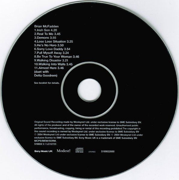 CDs: Brian McFadden IRISH SON Mark Taylor Soft Rock Pop Rock CD – Gebraucht aus Kandergrund von Sososo 7