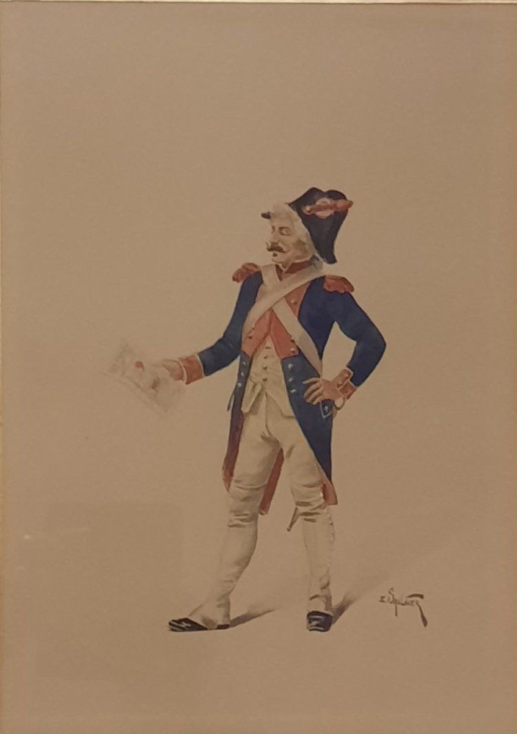 Dipinti: EDMA SAULNIER 1801 - 1878 – Usato da Genève venduto da Enigme8 1