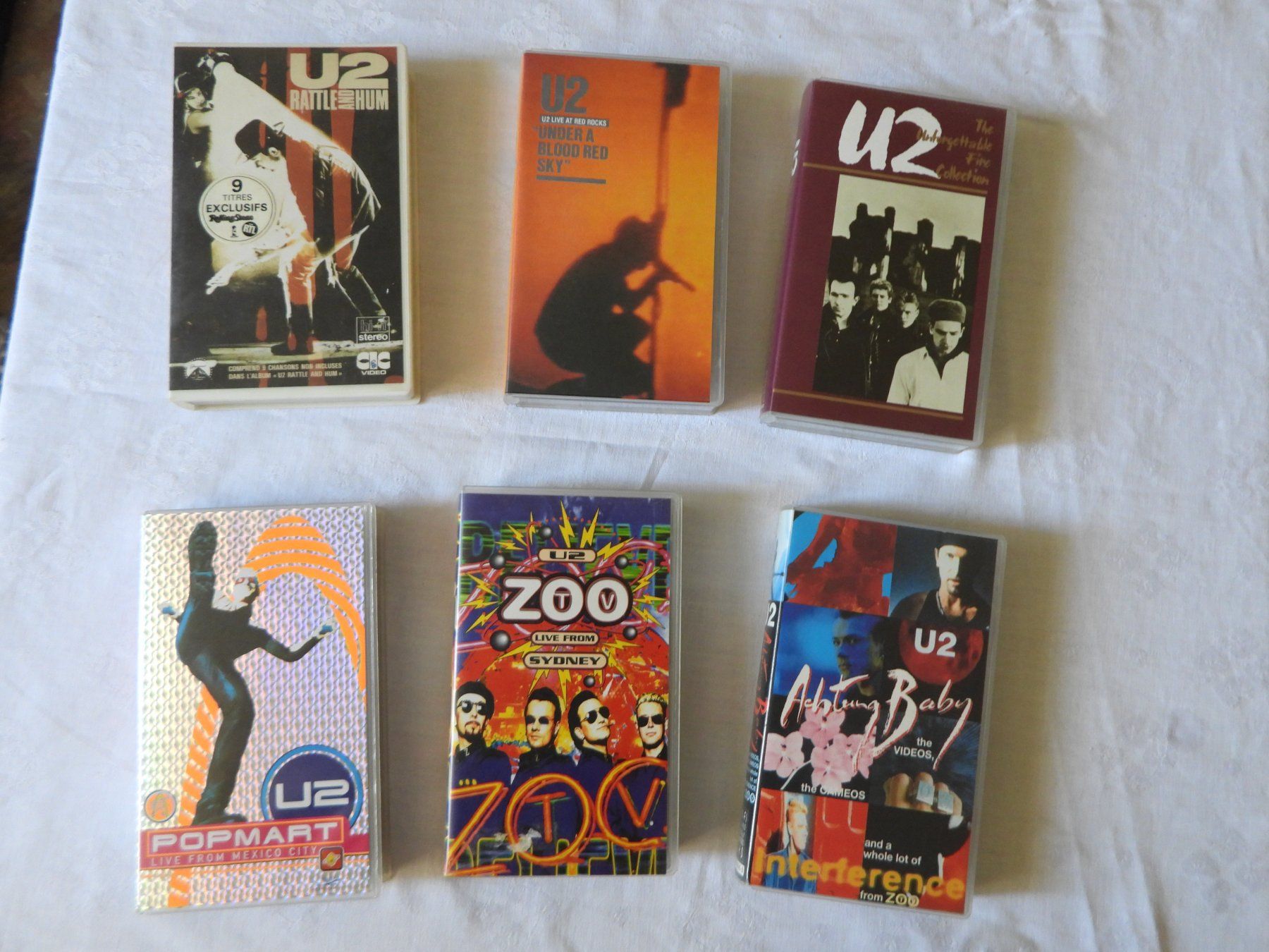 Tutti i VHS: U2 Sammlung Video Kassetten 6st – Usato da Tavannes venduto da jimananas