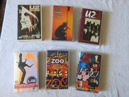 U2 Sammlung Video Kassetten VHS 6st