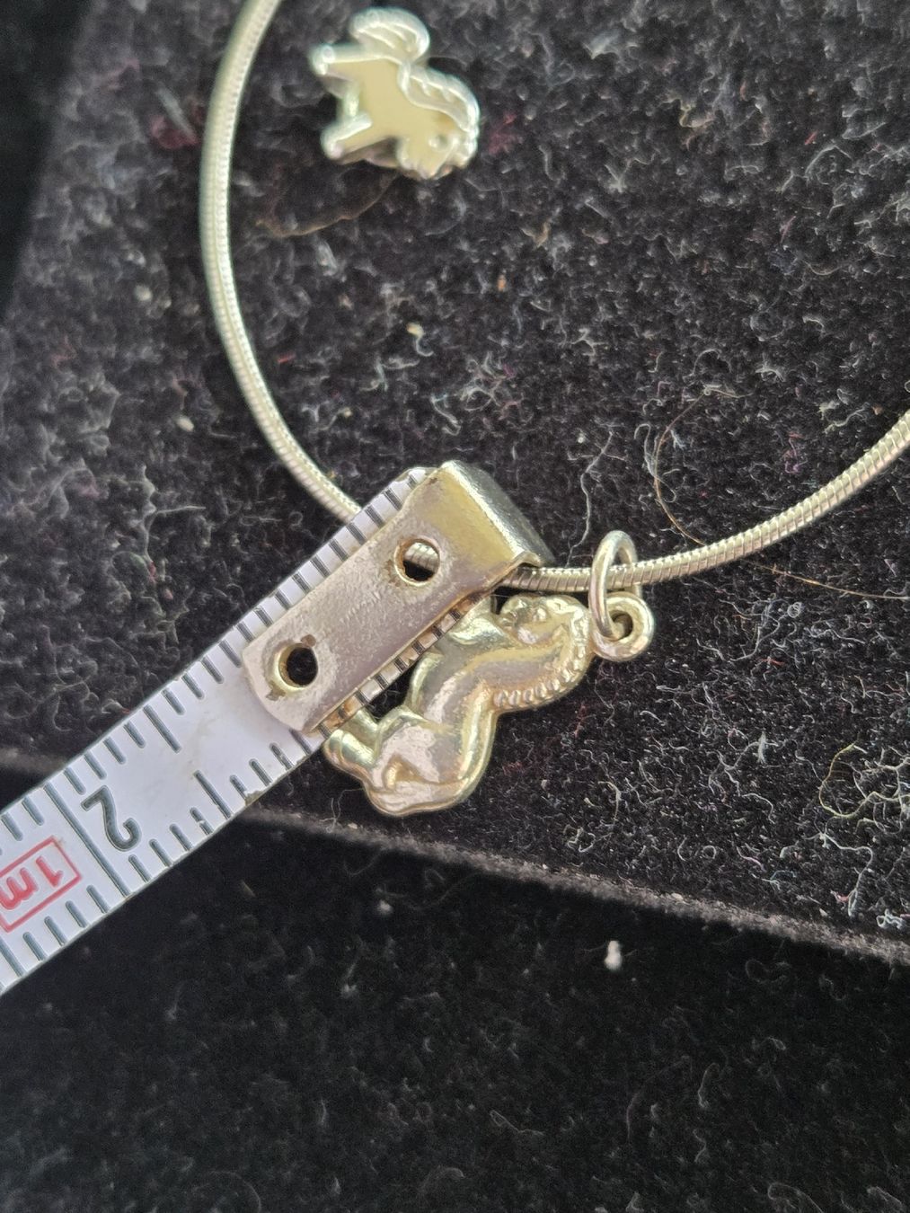 Orecchini pendenti & Orecchini a lobo: Kette Ohrstecker Pferd Silber 34cm – Usato da Subingen venduto da DENDLE20 2