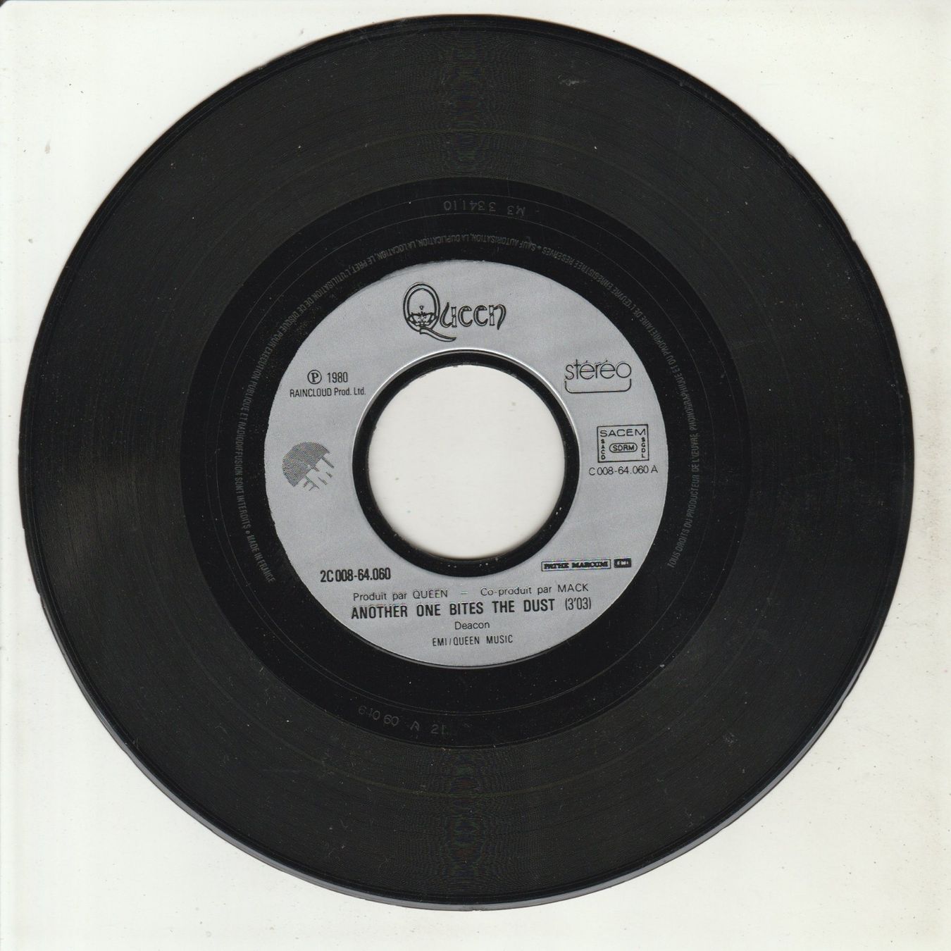 Dischi in vinile: Queen - Another One bites the dust 7" Vinyl 1980 – Usato da Tübach venduto da JamesStone 2