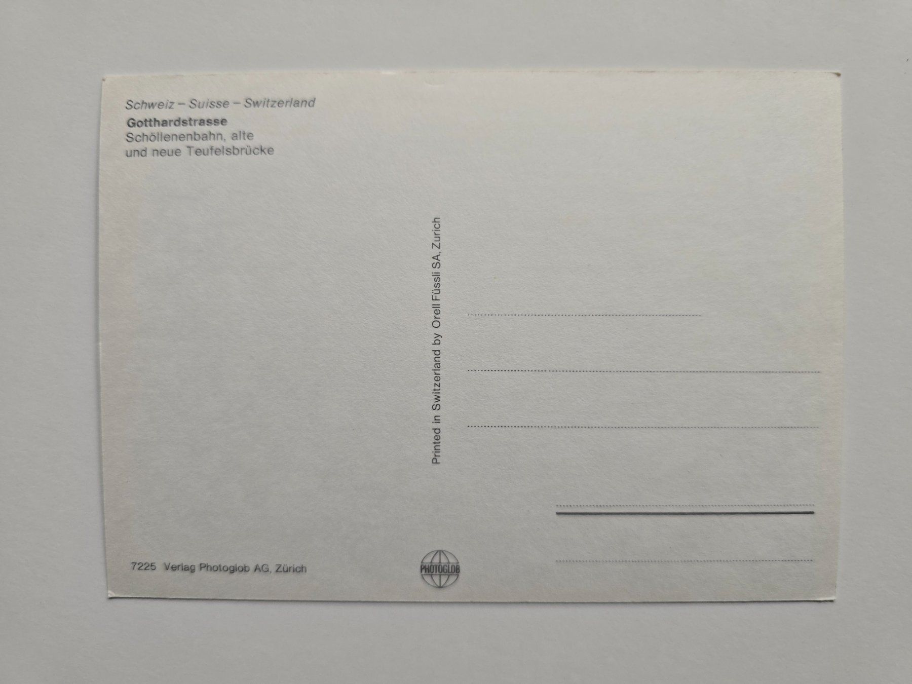 Cartoline postali: AK Bahnen Schöllenenbahn alt – Usato da Dättlikon venduto da Wundertuete_ 1