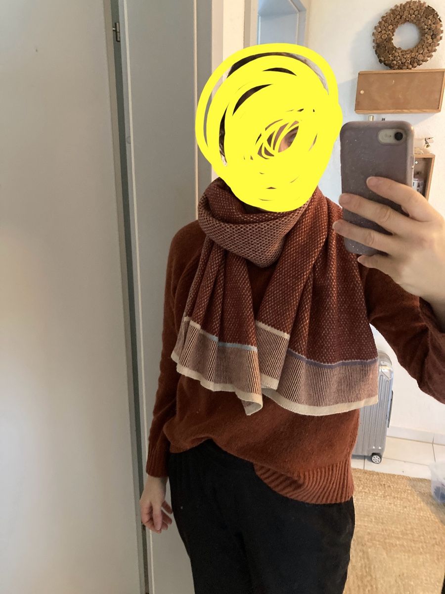 Foulard & Sciarpe: Schal aus Wolle rostrot – Usato da Luzern venduto da nisssa 4