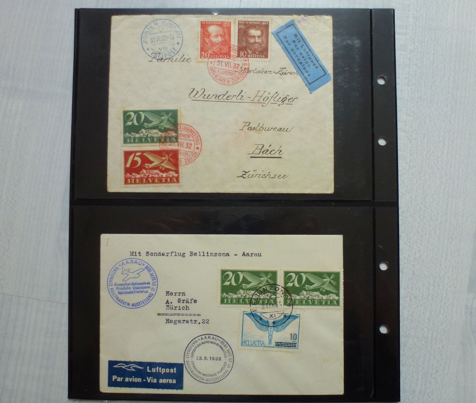 Tutti i francobolli: Lot ++ Interessante Schweizer Flugbeleg-Sammlung ab 1925 – Usato da Walkringen venduto da Casablanca777 2