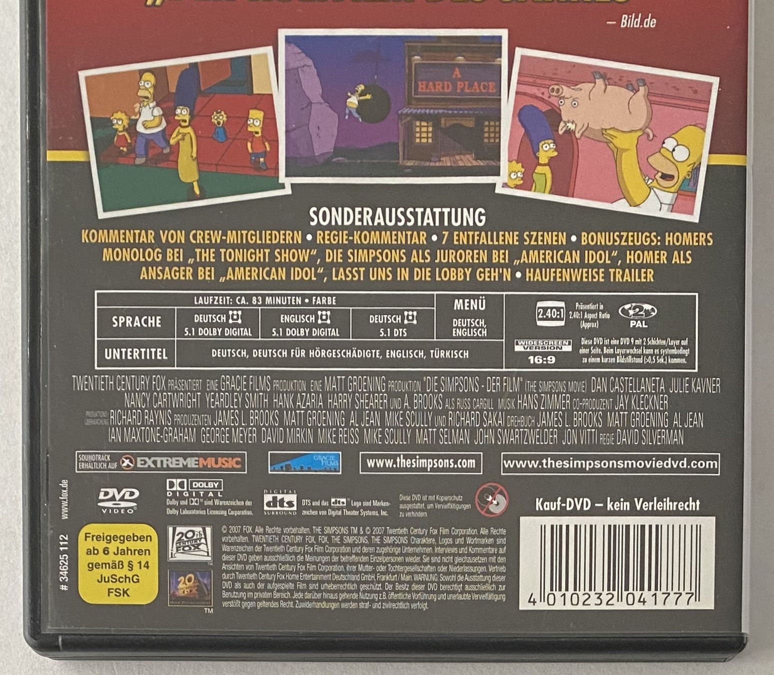 Tutti i DVDs: Die Simpsons, Der Film – Usato da Flums venduto da Asquillo 2