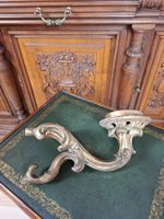 Antiker Wandleuchter Barock Kerzenhalter Holz vergoldet