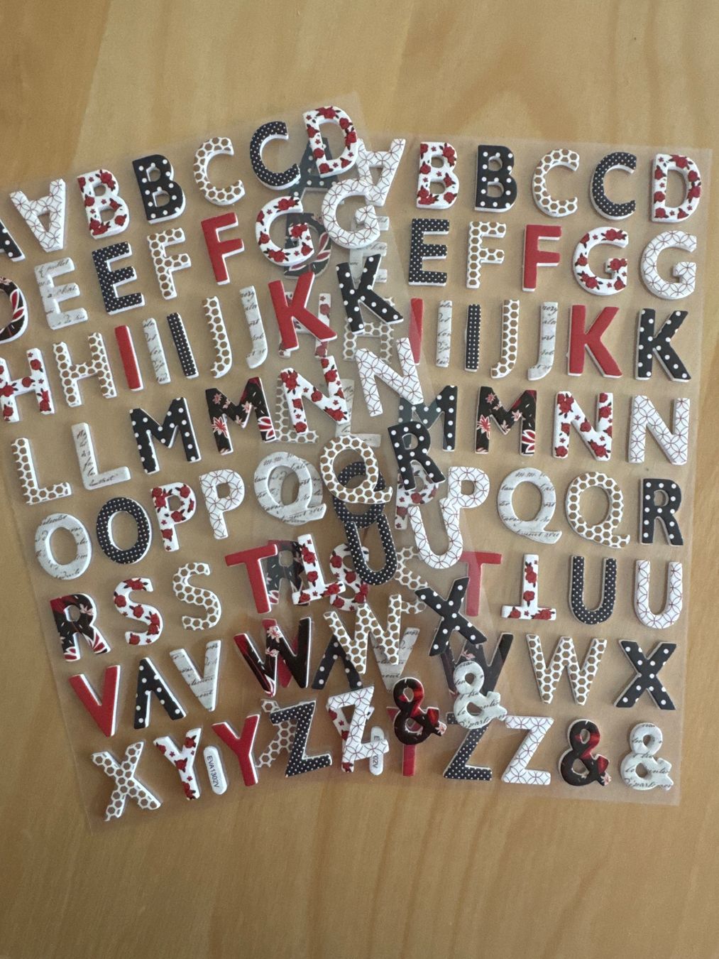 Aufkleber: Buchstaben Sticker Set – Gebraucht aus Goldach von Hibiskus23