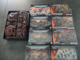 Warhammer 40k LOT décors + kill team + unités + livres