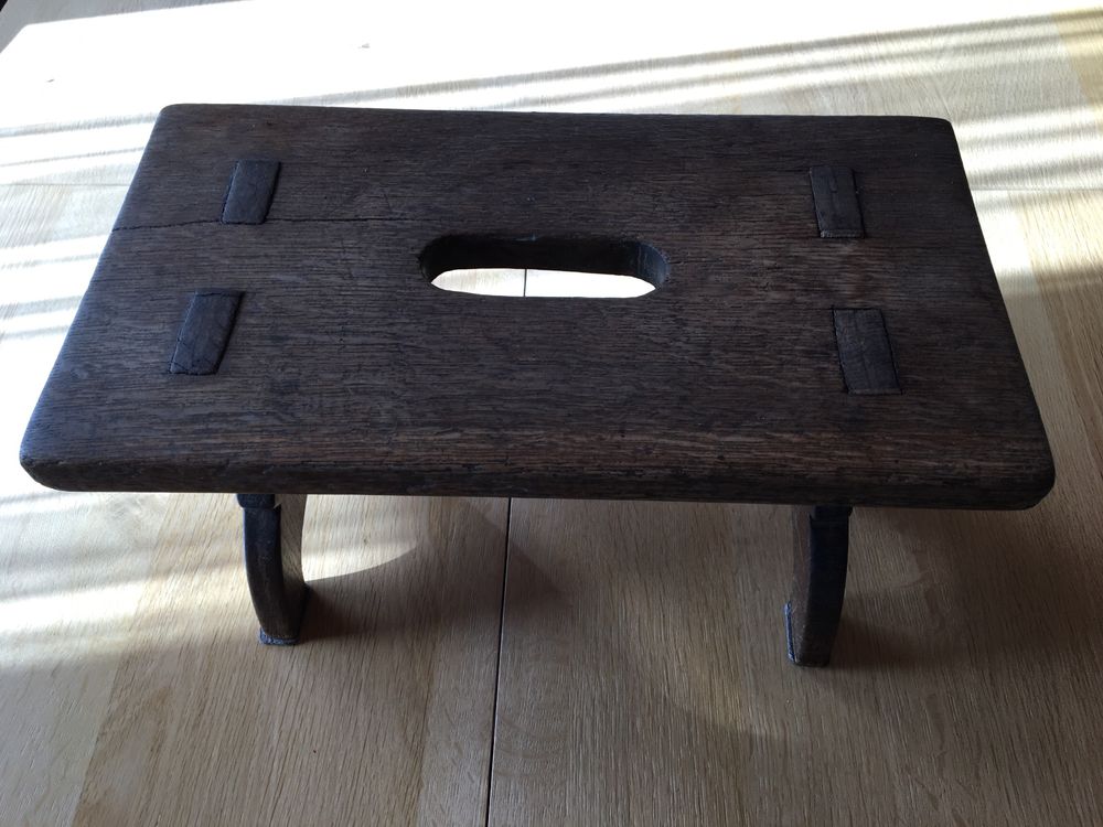 Kleiner Hocker / Fußbank Mit Tierprint - Barockstil, Holzfüße, 32x40x38 Cm
