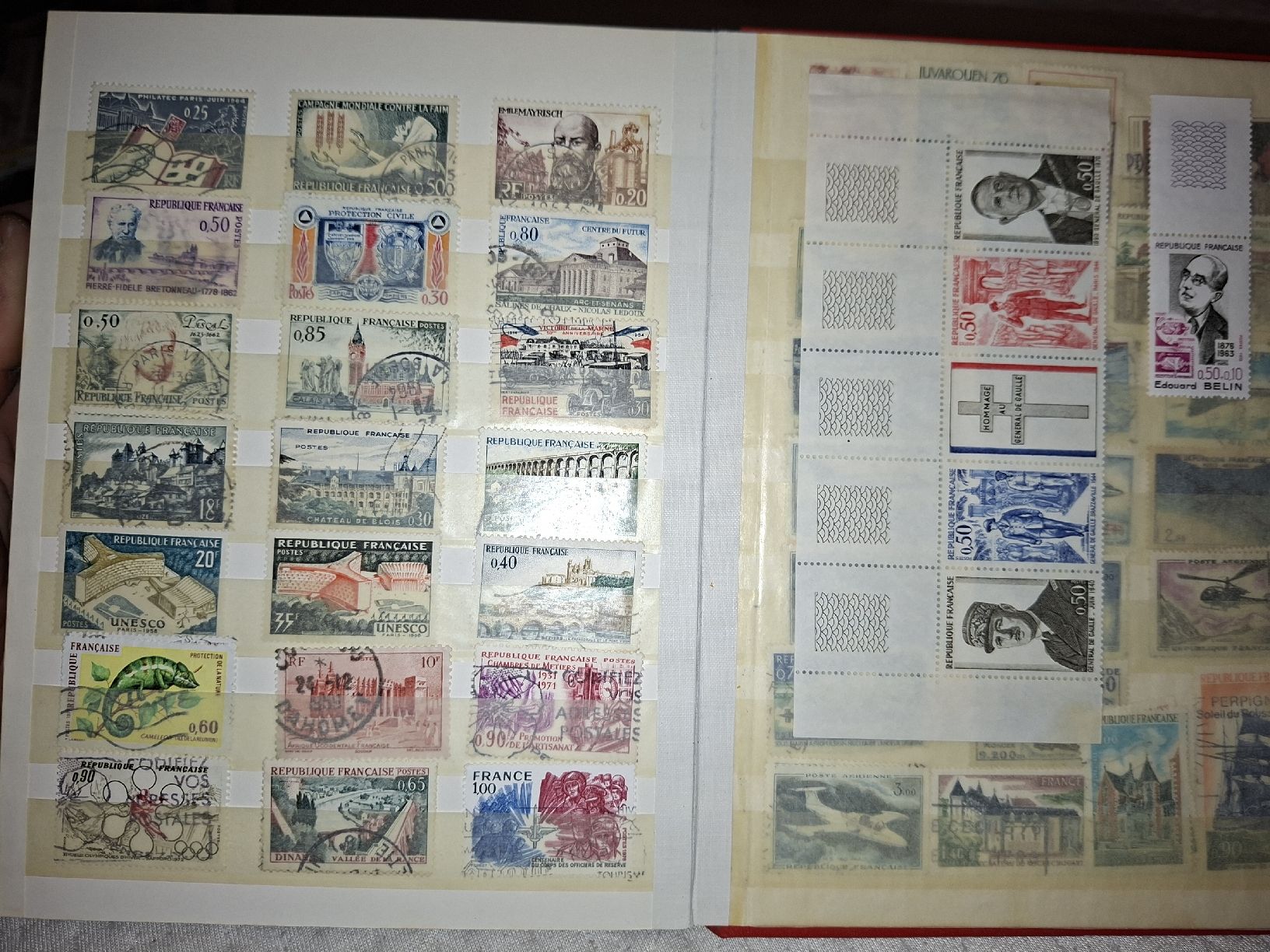 Alle Briefmarken: Sammlunh Frankreich  – Gebraucht aus Balgach von SIMEON27 2