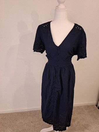 Weiblicher Empire Dress, Dunkelblau, C&A