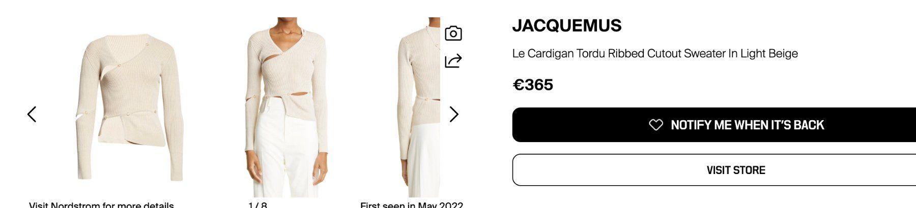 Jacquemus Tops: New EUR 365 Jacquemus Cutout Buttoned Top - FR 40 – Neu und originalverpackt aus St-Sulpice VD von juhdu 3